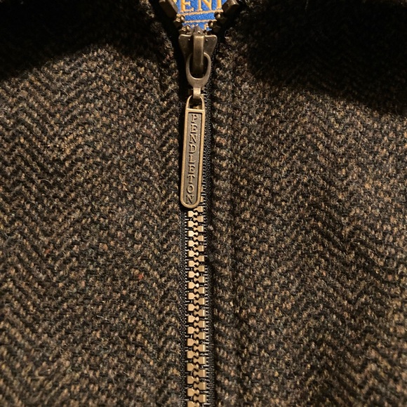 EUC PENDLETON MADE IN USA 🇺🇸 💯 Virgin Wool Bomber Jacket SZ L - Picture 6 of 6